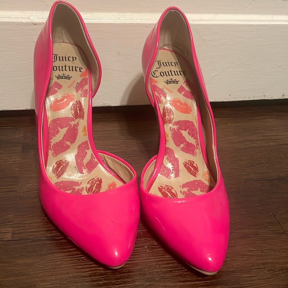Juicy Couture Neon Pink heels